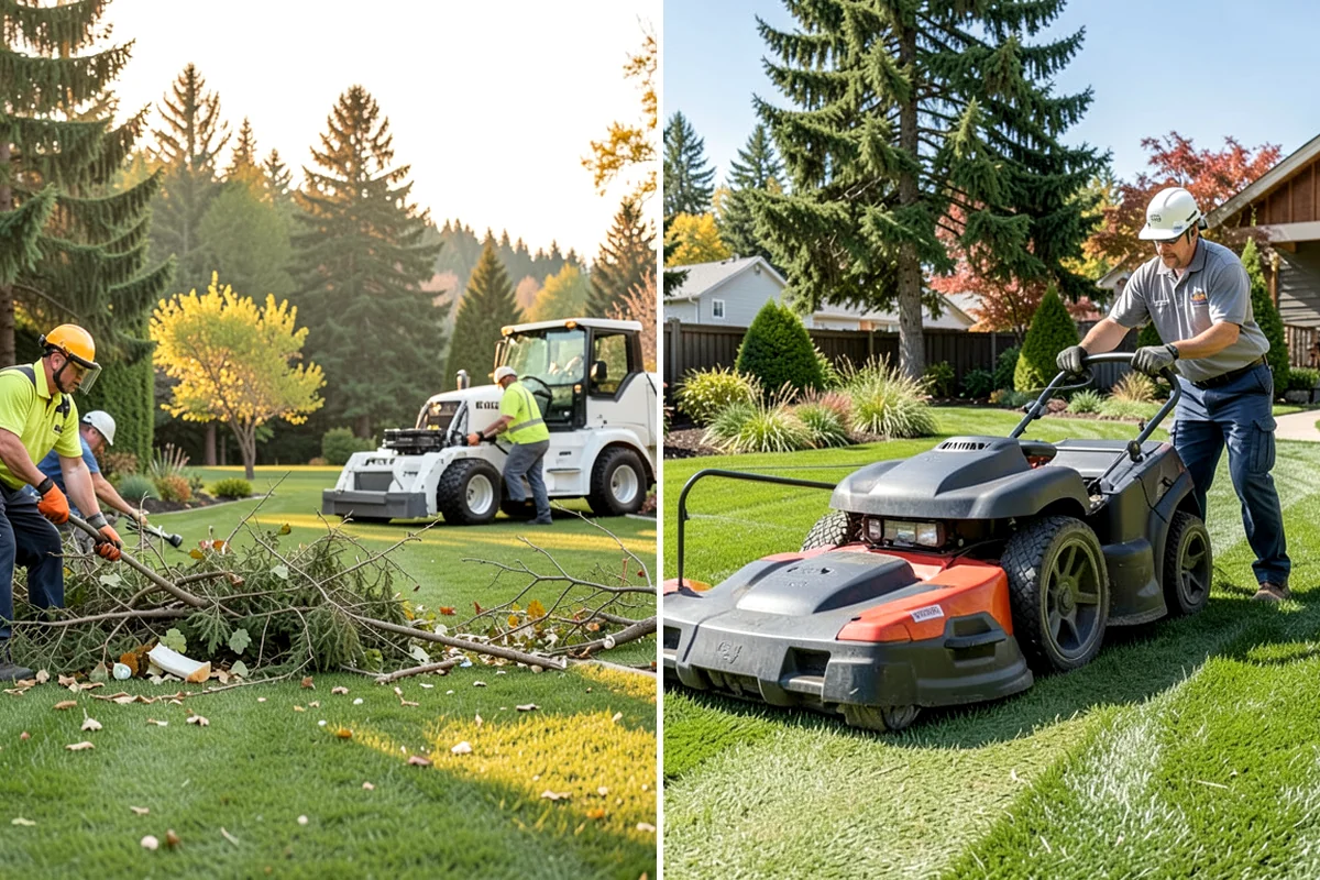 Bark Installation in Fircrest, Pierce County, WA - Edge and clear the beds