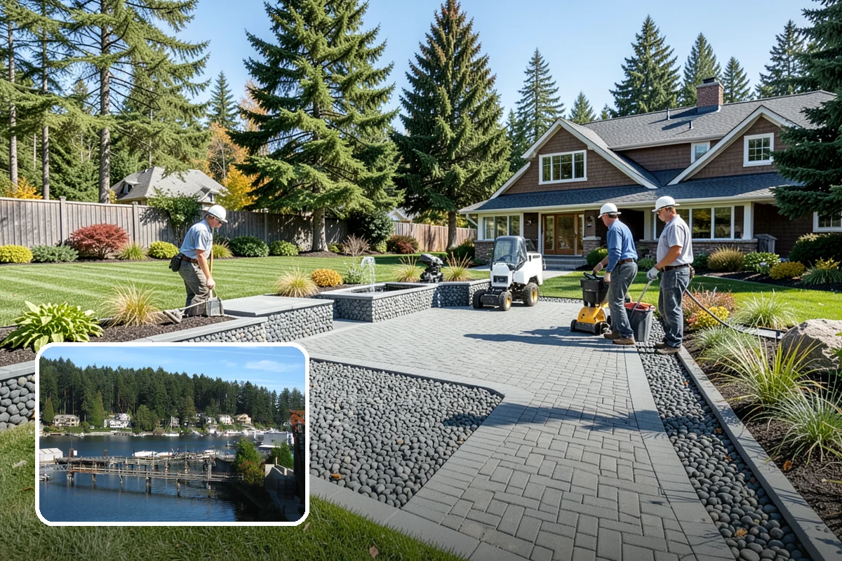 Bark Installation in Gig Harbor, Pierce County, WA - Rich, uniform color that lasts