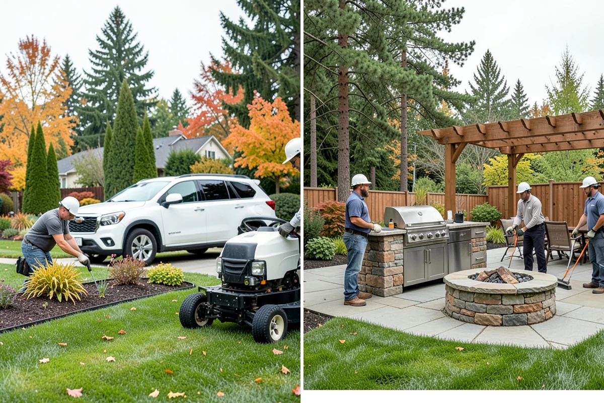 Bark Installation in Gig Harbor, Pierce County, WA - Edge and clear the beds