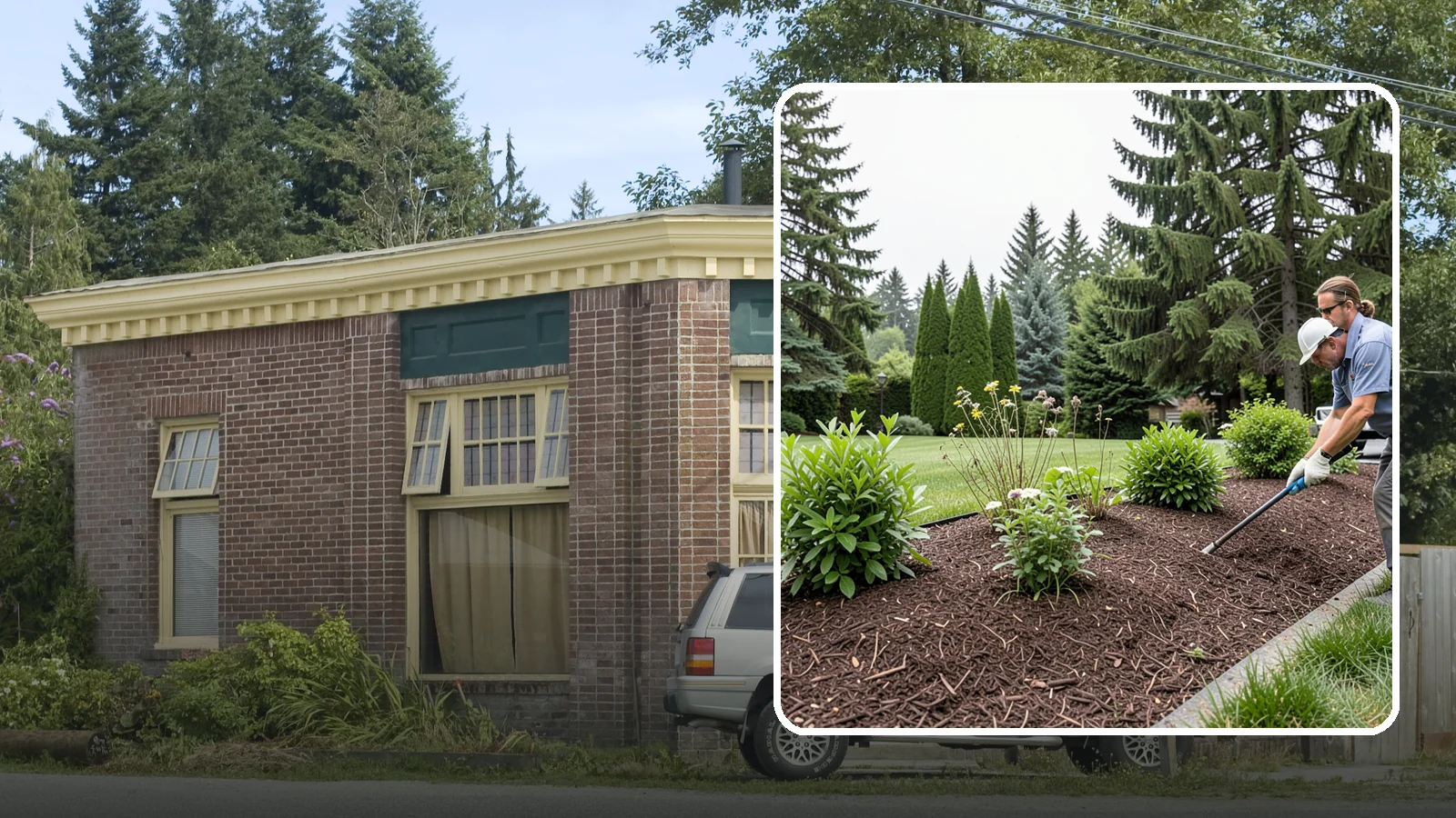 Bark Installation in Hamilton, Skagit County, WA - Bark mulch and beauty bark installed for a rich, uniform finish that suppresses weeds and holds moisture.