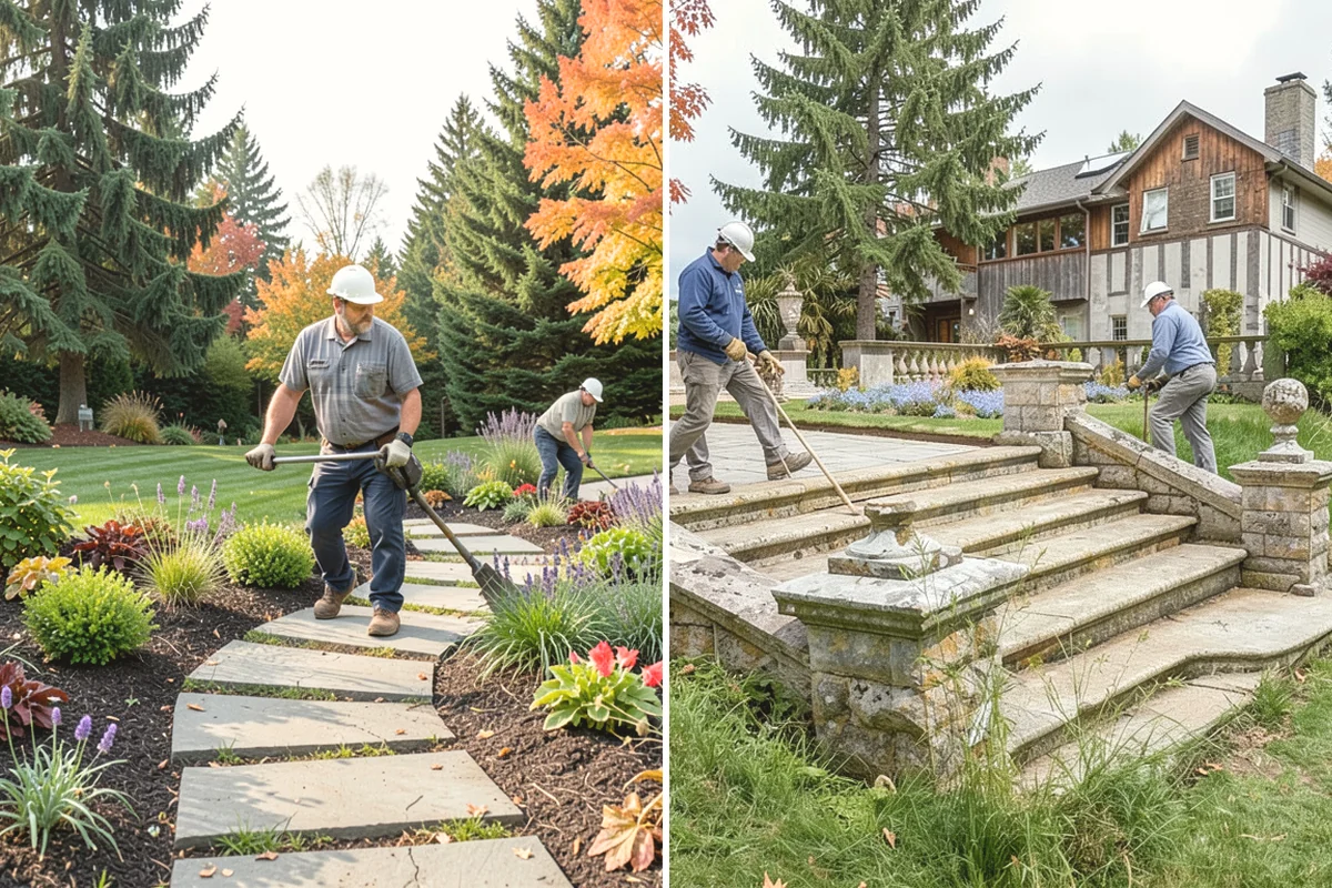 Bark Installation in Issaquah, King County, WA - Edge and clear the beds