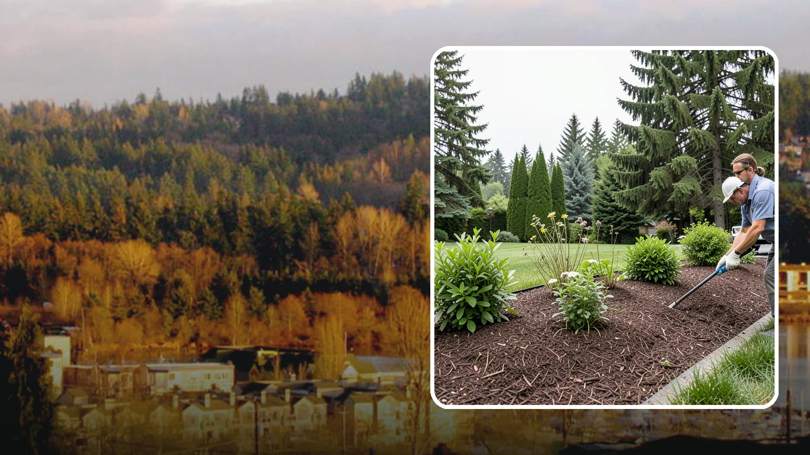 Bark Installation in Kenmore, King County, WA - Bark mulch and beauty bark installed for a rich, uniform finish that suppresses weeds and holds moisture.