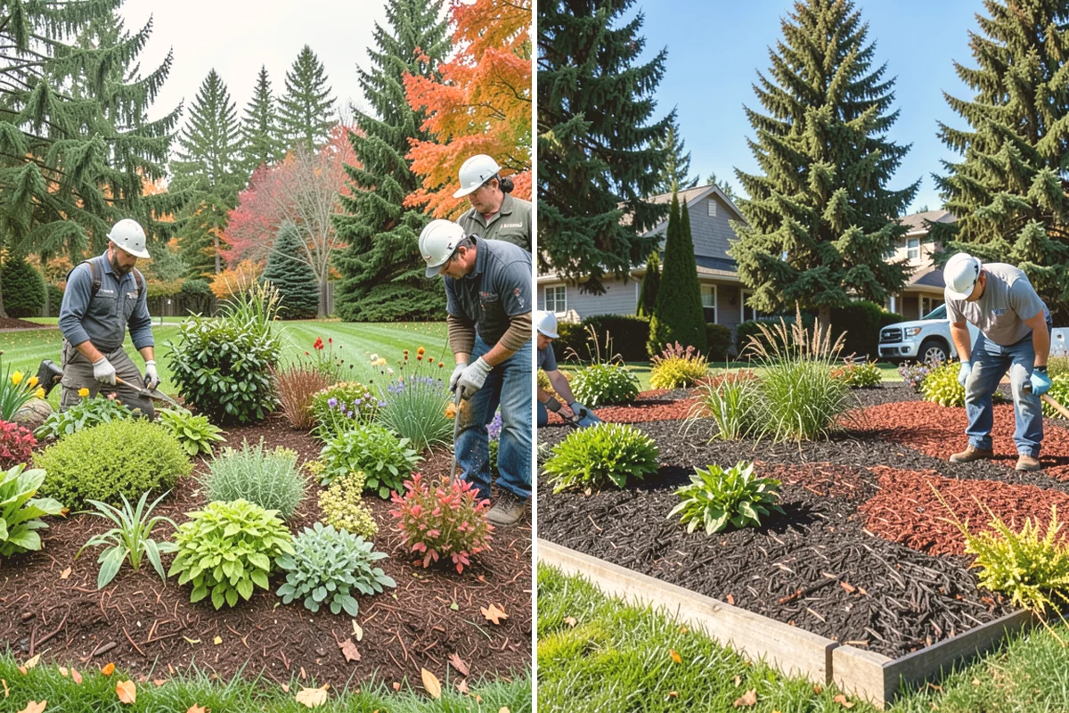 Bark Installation in Kent, King County, WA - Edge and clear the beds