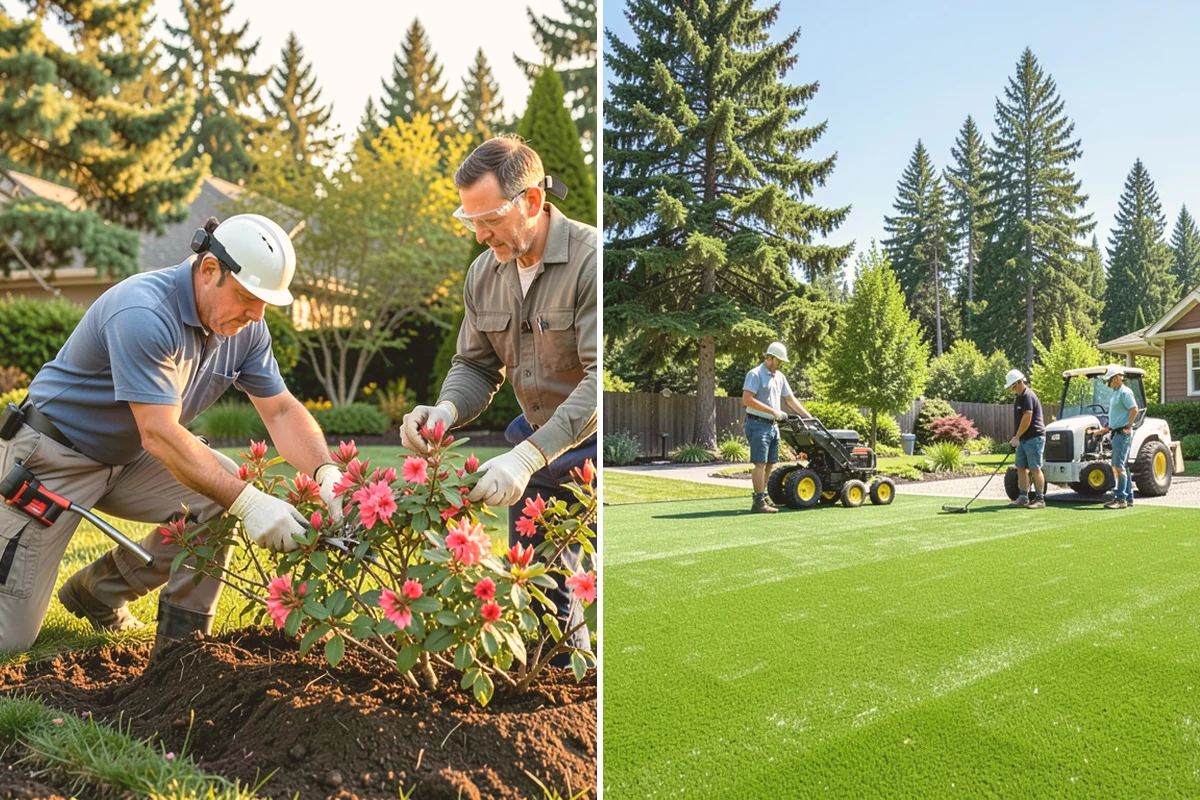 Bark Installation in Kirkland, King County, WA - Edge and clear the beds