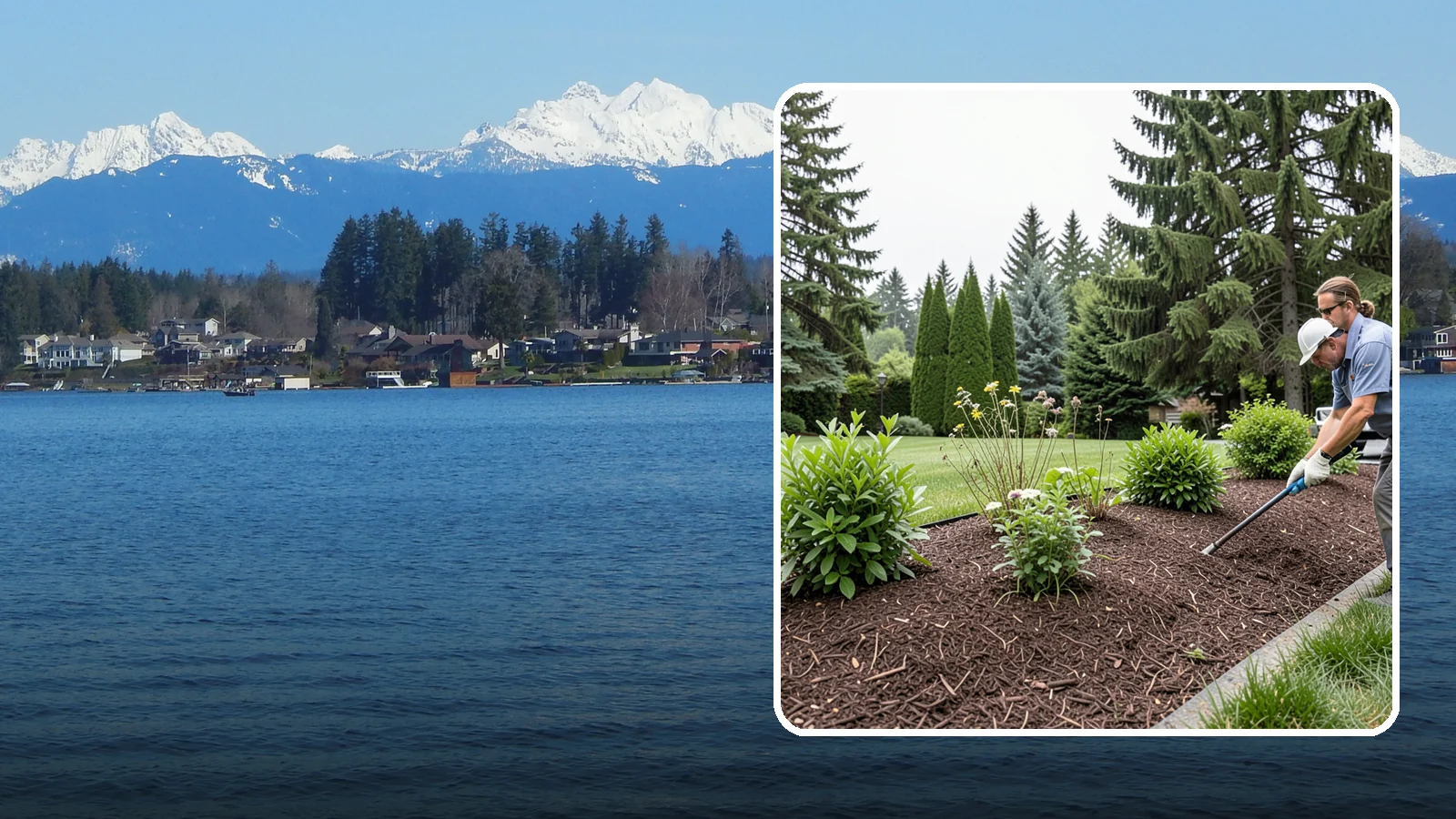 Bark Installation in Lake Stevens, Snohomish County, WA - Bark mulch and beauty bark installed for a rich, uniform finish that suppresses weeds and holds moisture.