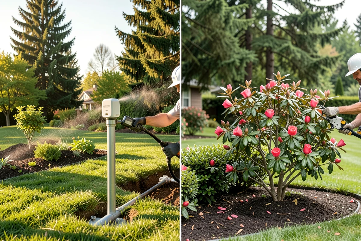Bark Installation in Lakewood, Pierce County, WA - Edge and clear the beds