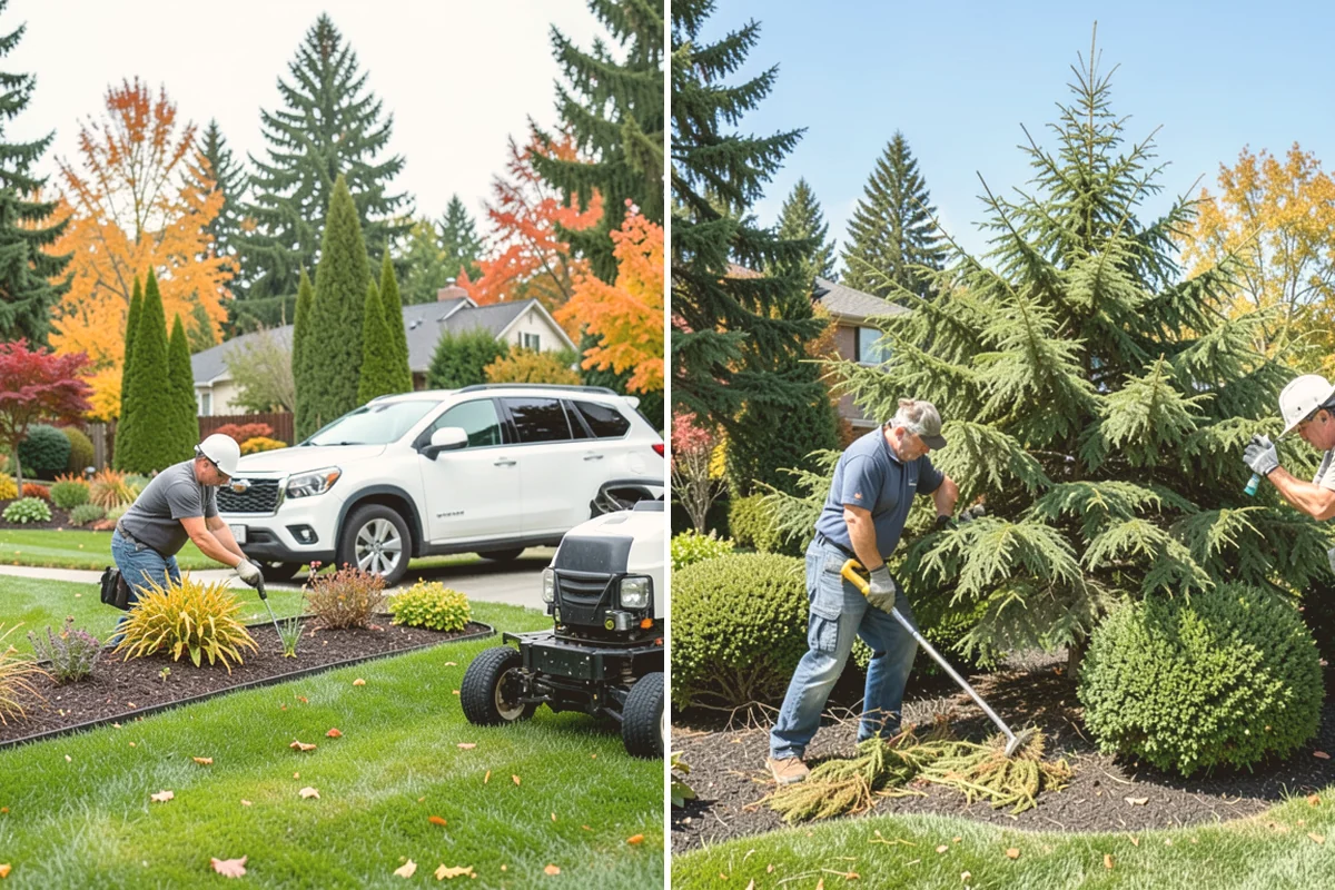Bark Installation in Langley, Island County, WA - Edge and clear the beds
