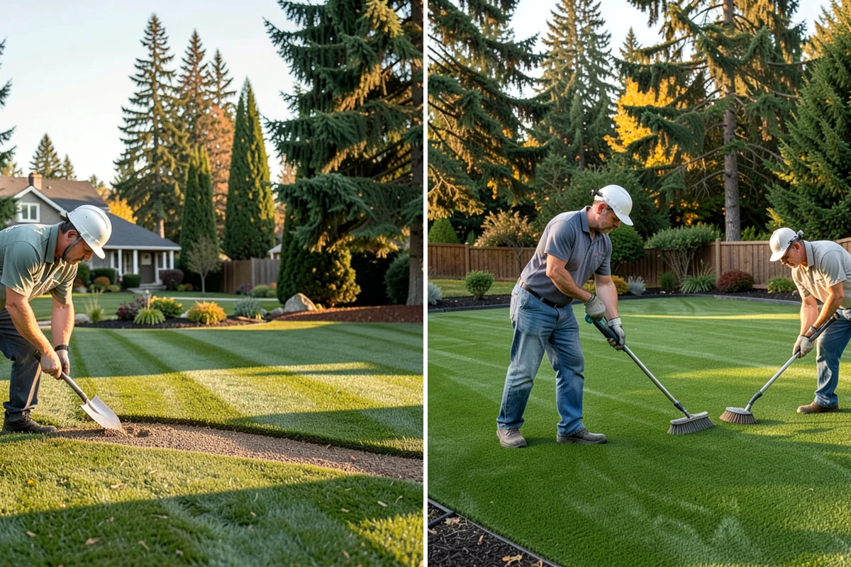 Bark Installation in Lyman, Skagit County, WA - Edge and clear the beds