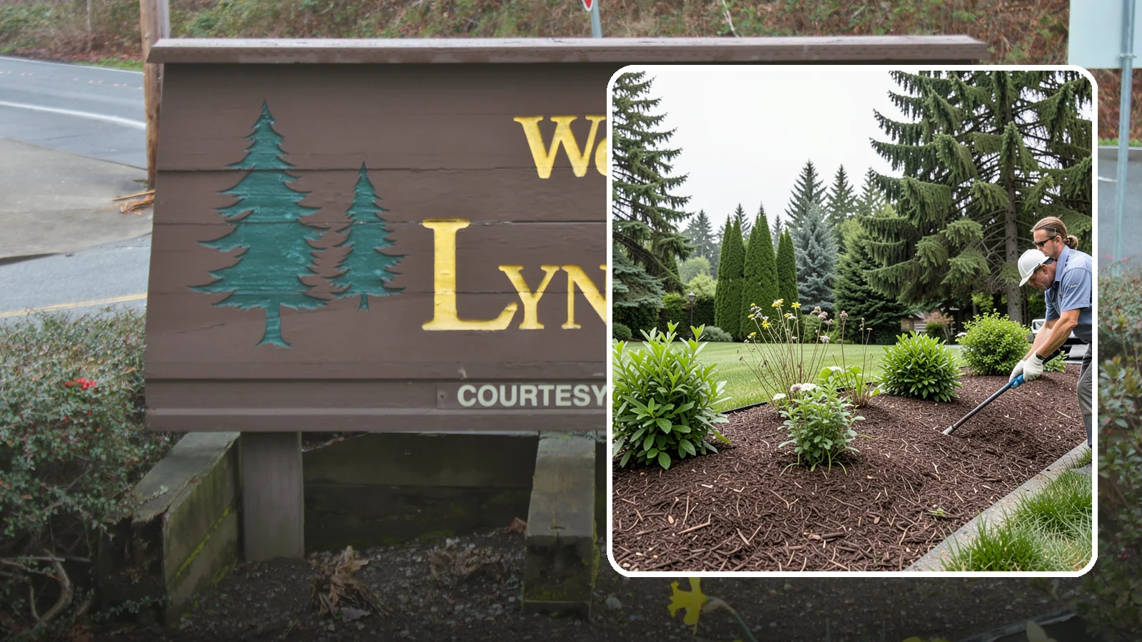 Bark Installation in Lynnwood, Snohomish County, WA - Bark mulch and beauty bark installed for a rich, uniform finish that suppresses weeds and holds moisture.