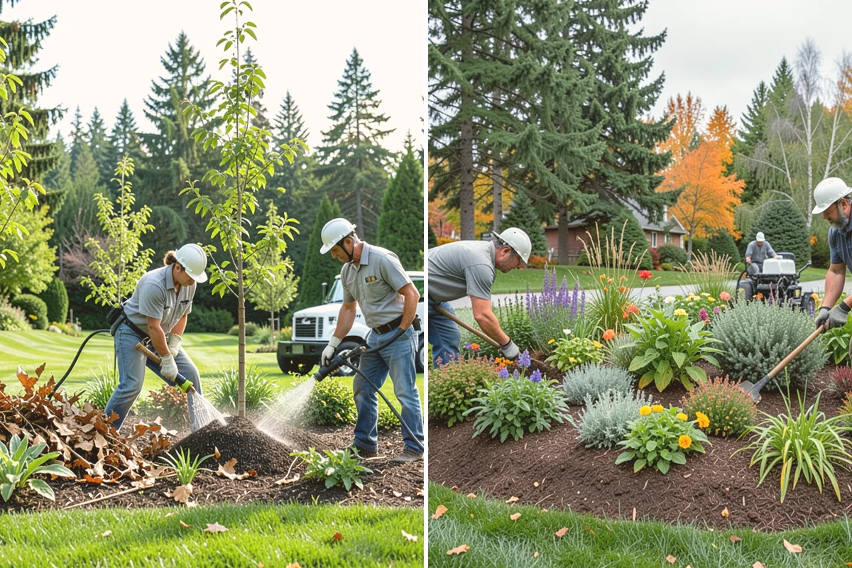 Bark Installation in Milton, King County, WA - Edge and clear the beds
