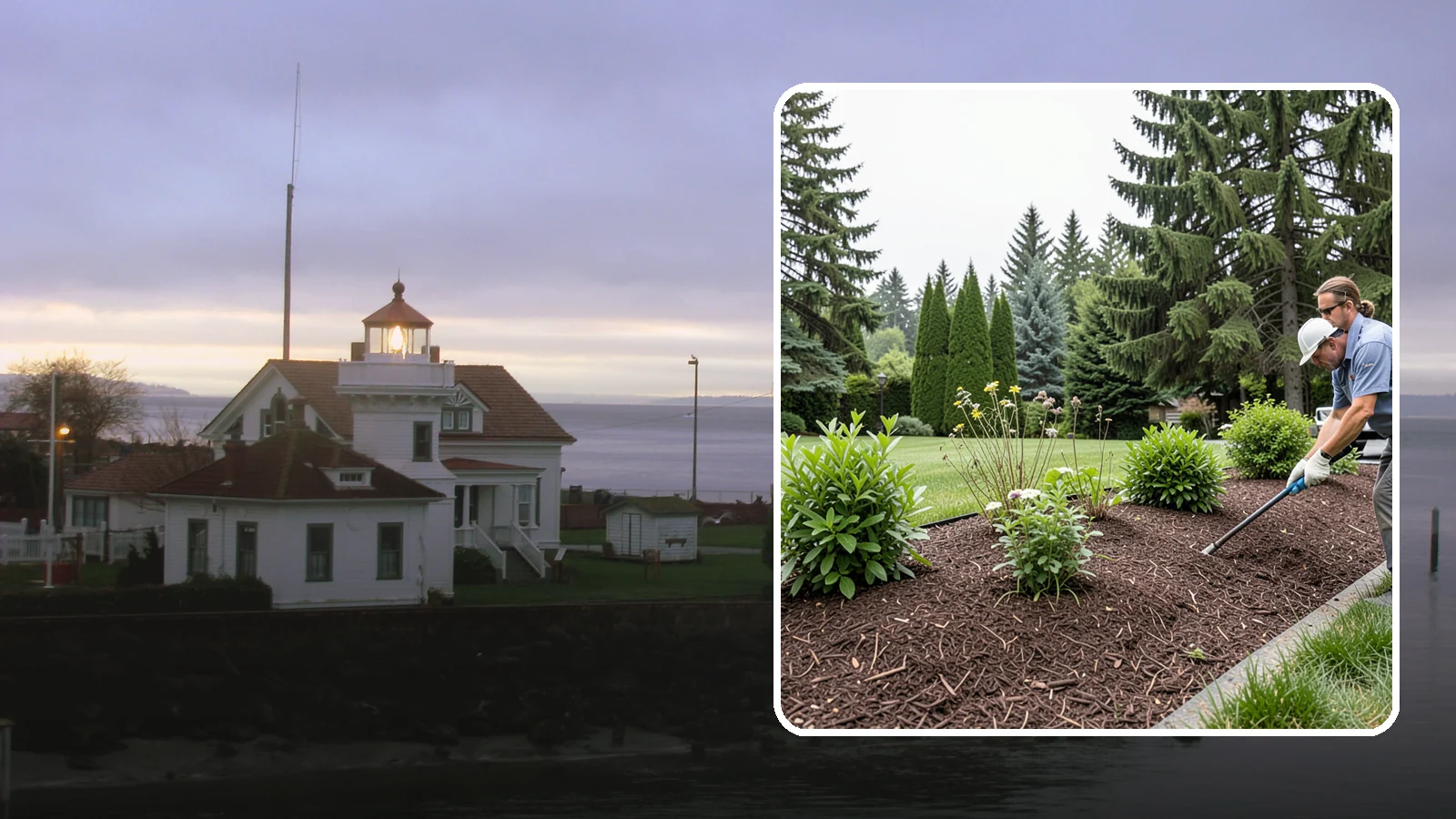 Bark Installation in Mukilteo, Snohomish County, WA - Bark mulch and beauty bark installed for a rich, uniform finish that suppresses weeds and holds moisture.