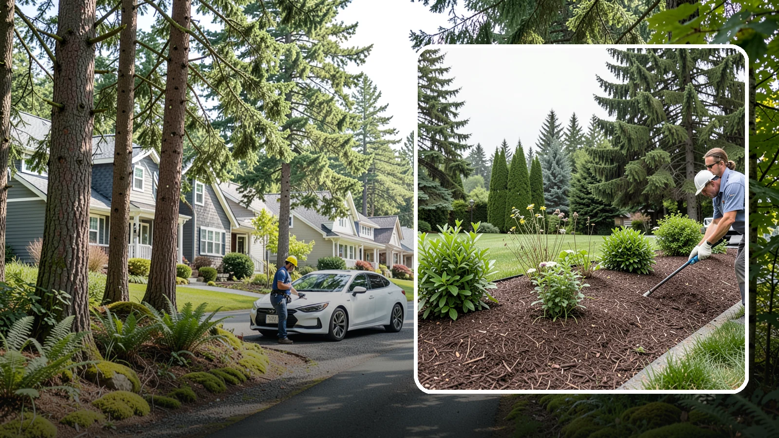 Bark Installation in Normandy Park, King County, WA - Bark mulch and beauty bark installed for a rich, uniform finish that suppresses weeds and holds moisture.