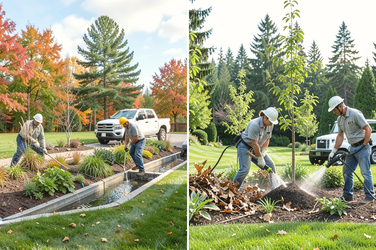 Bark Installation in Oak Harbor, Island County, WA - Edge and clear the beds