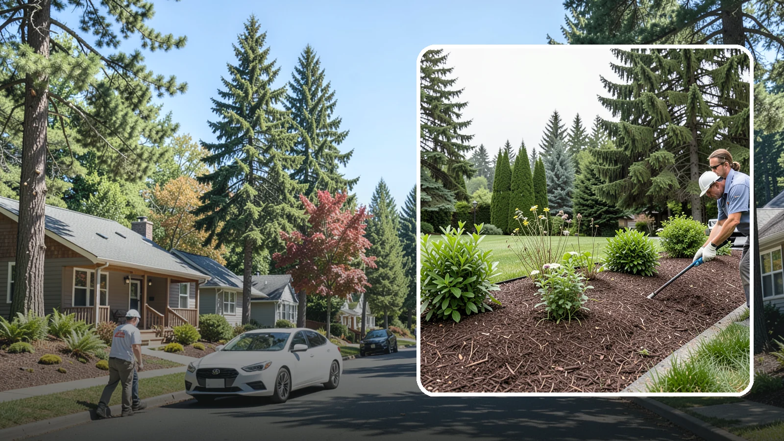 Bark Installation in Orting, Pierce County, WA - Bark mulch and beauty bark installed for a rich, uniform finish that suppresses weeds and holds moisture.
