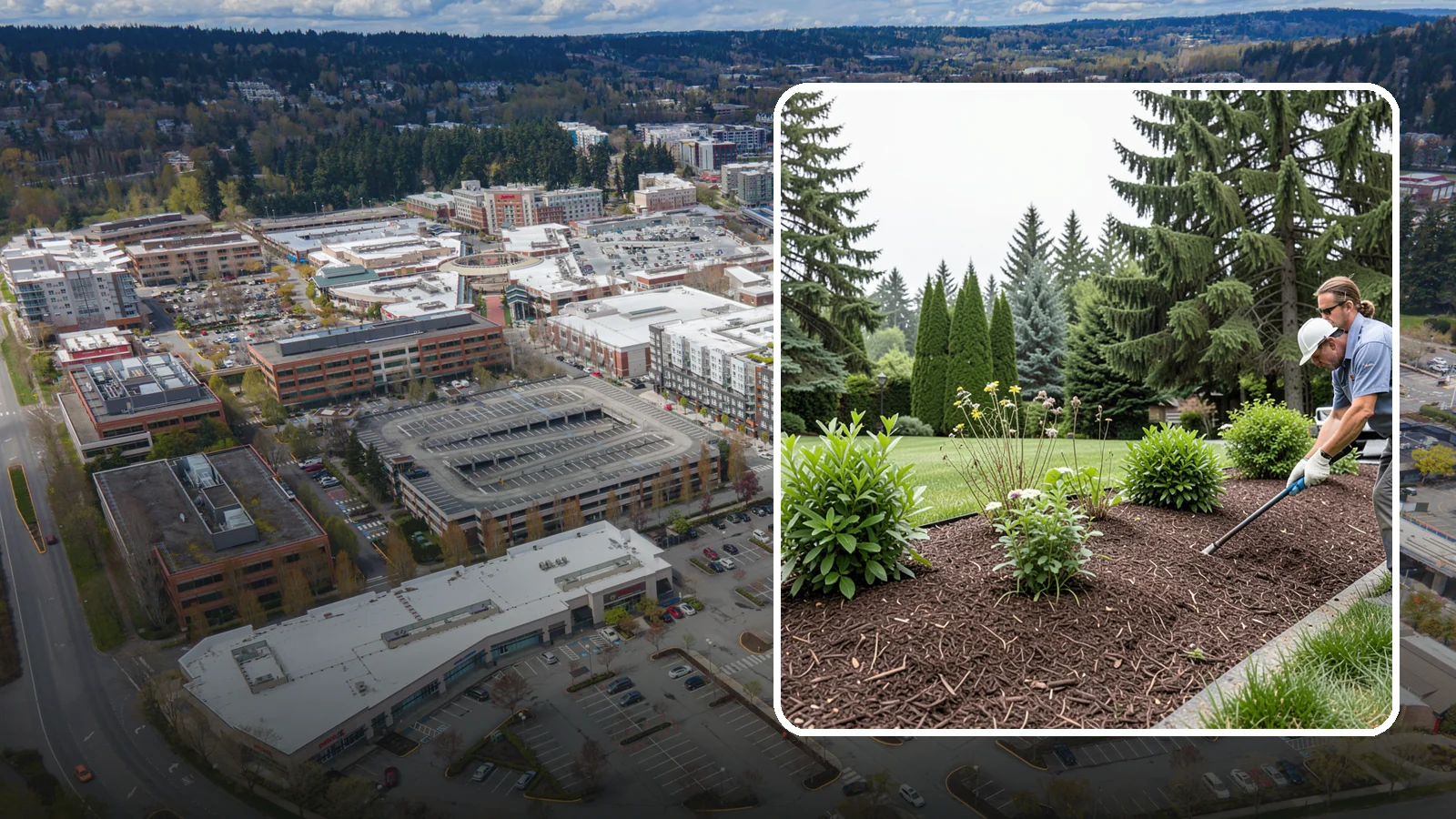 Bark Installation in Redmond, King County, WA - Bark mulch and beauty bark installed for a rich, uniform finish that suppresses weeds and holds moisture.