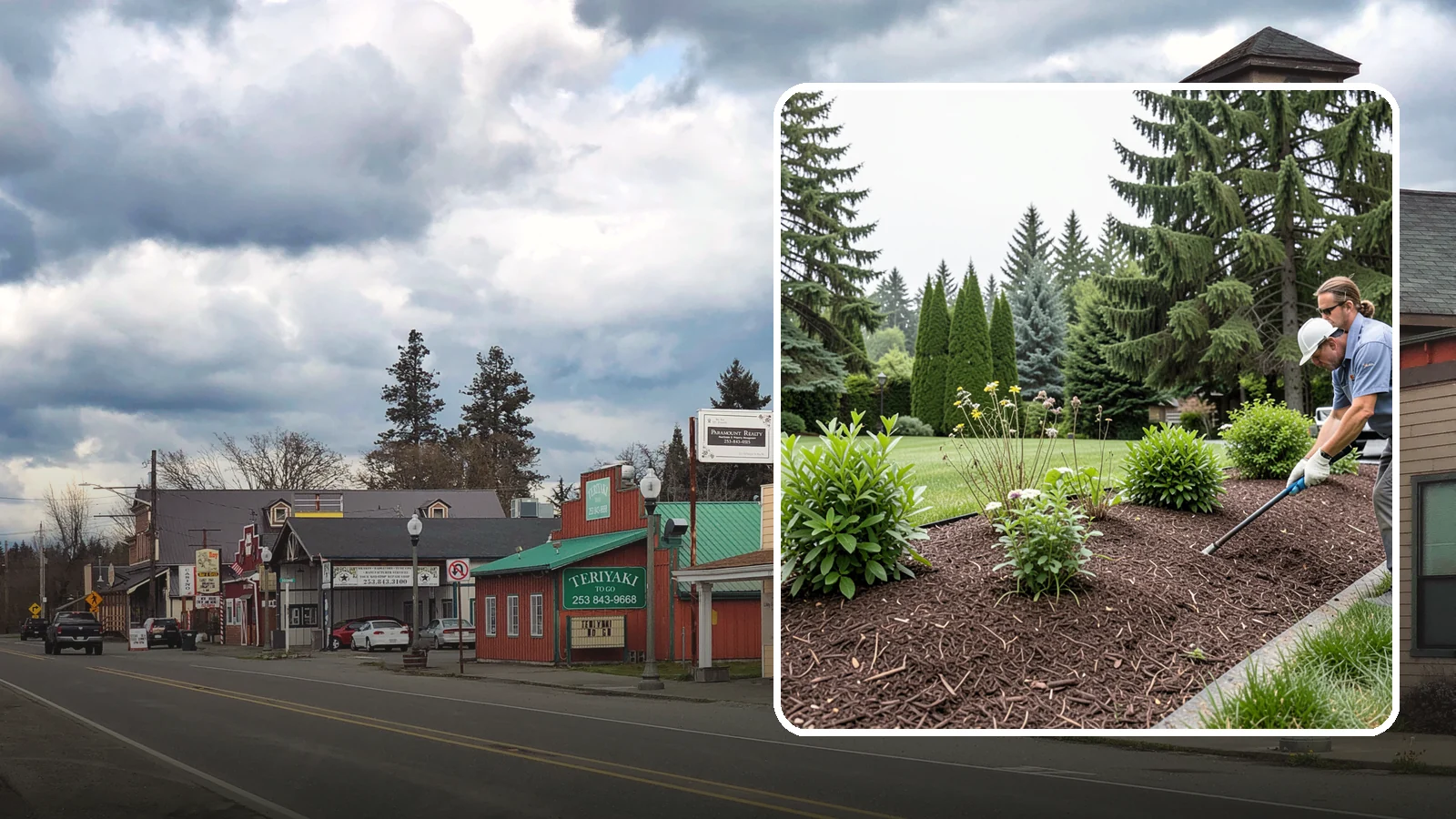 Bark Installation in Roy, Pierce County, WA - Bark mulch and beauty bark installed for a rich, uniform finish that suppresses weeds and holds moisture.