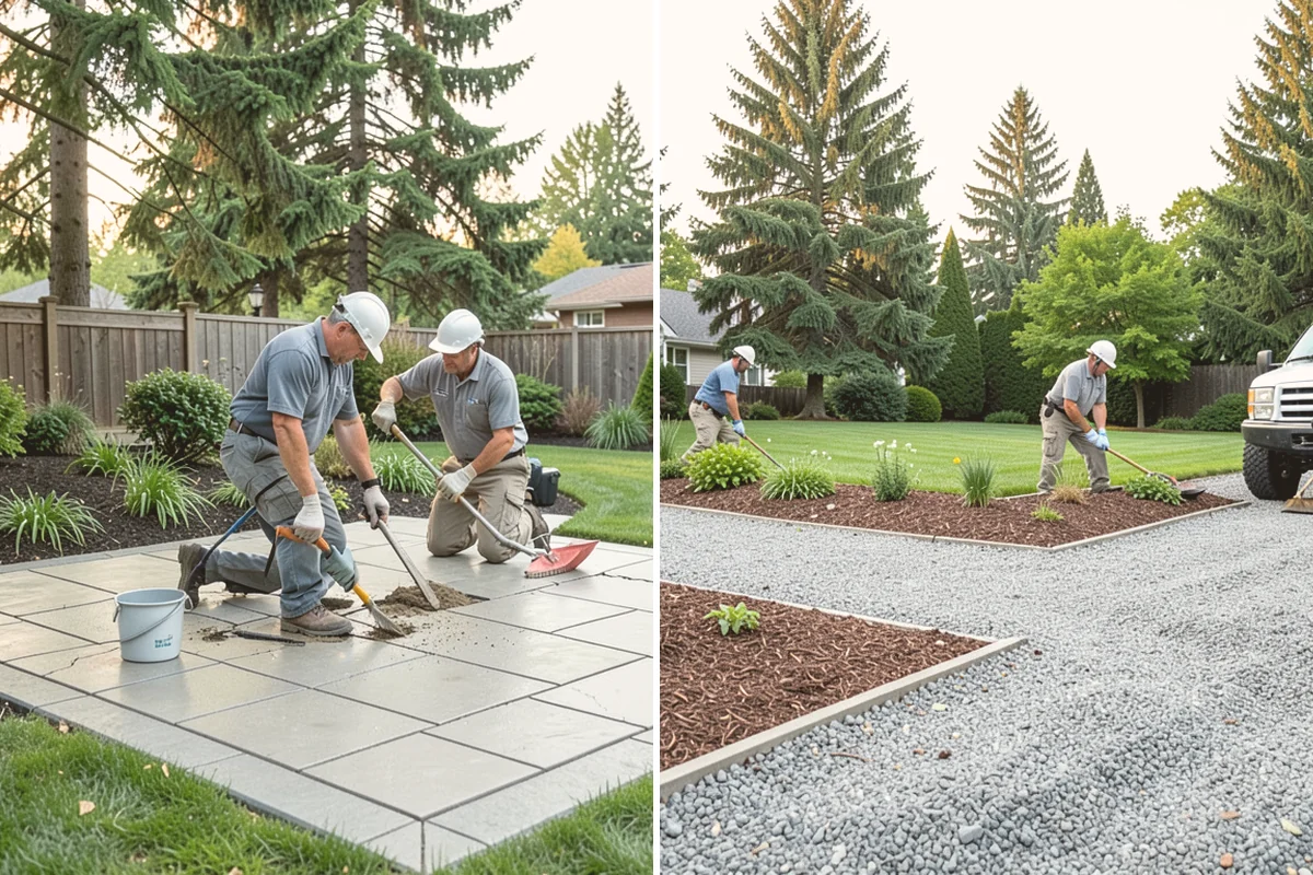 Bark Installation in Sammamish, King County, WA - Edge and clear the beds