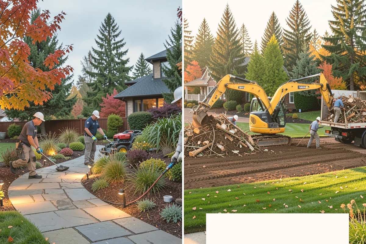 Bark Installation in Stanwood, Snohomish County, WA - Edge and clear the beds