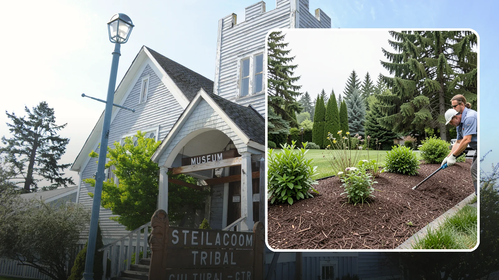 Bark Installation in Steilacoom, Pierce County, WA - Bark mulch and beauty bark installed for a rich, uniform finish that suppresses weeds and holds moisture.