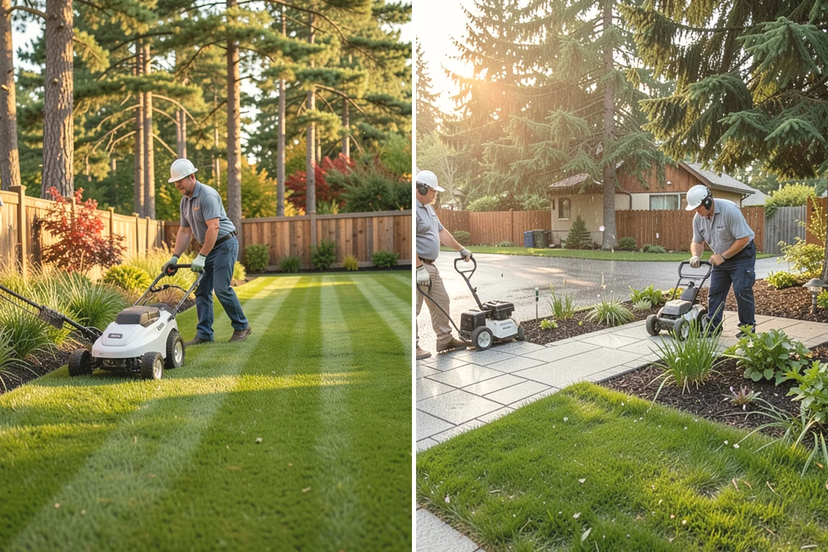 Bark Installation in University Place, Pierce County, WA - Edge and clear the beds