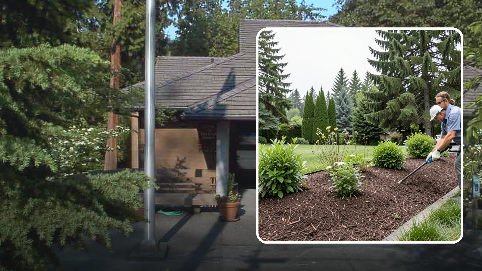 Bark Installation in Yarrow Point, King County, WA - Bark mulch and beauty bark installed for a rich, uniform finish that suppresses weeds and holds moisture.