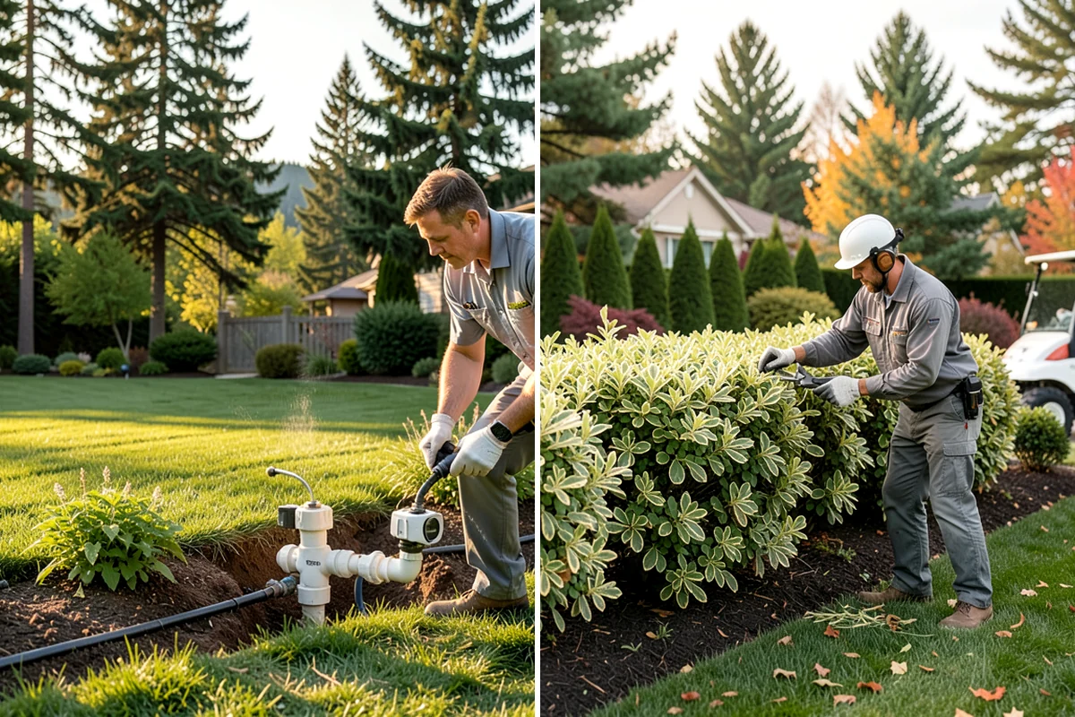 Bark Refresh in Arlington, Snohomish County, WA - Rake and redistribute the existing bark to fill thin spots