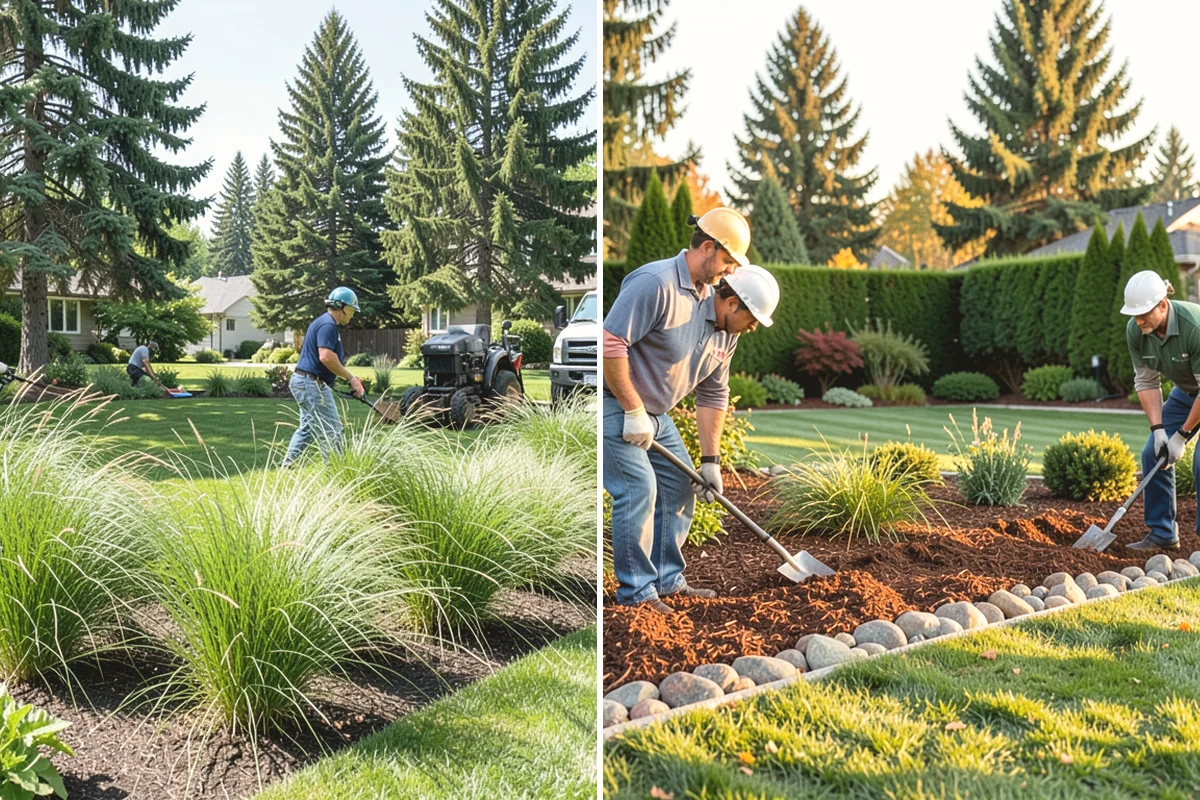 Bark Refresh in Black Diamond, King County, WA - Rake and redistribute the existing bark to fill thin spots