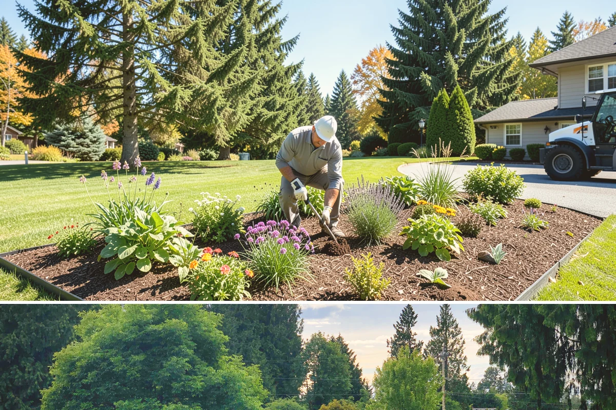 Bark Refresh in Bonney Lake, Pierce County, WA - Ideal in mid-spring once the wettest weeks pass, or a light fall refresh to carry beds cleanly through the rainy months.