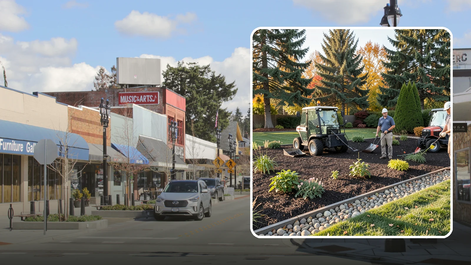 Bark Refresh in Bothell, King County, WA - A top-up layer of fresh bark that revives faded beds without a full tear-out.
