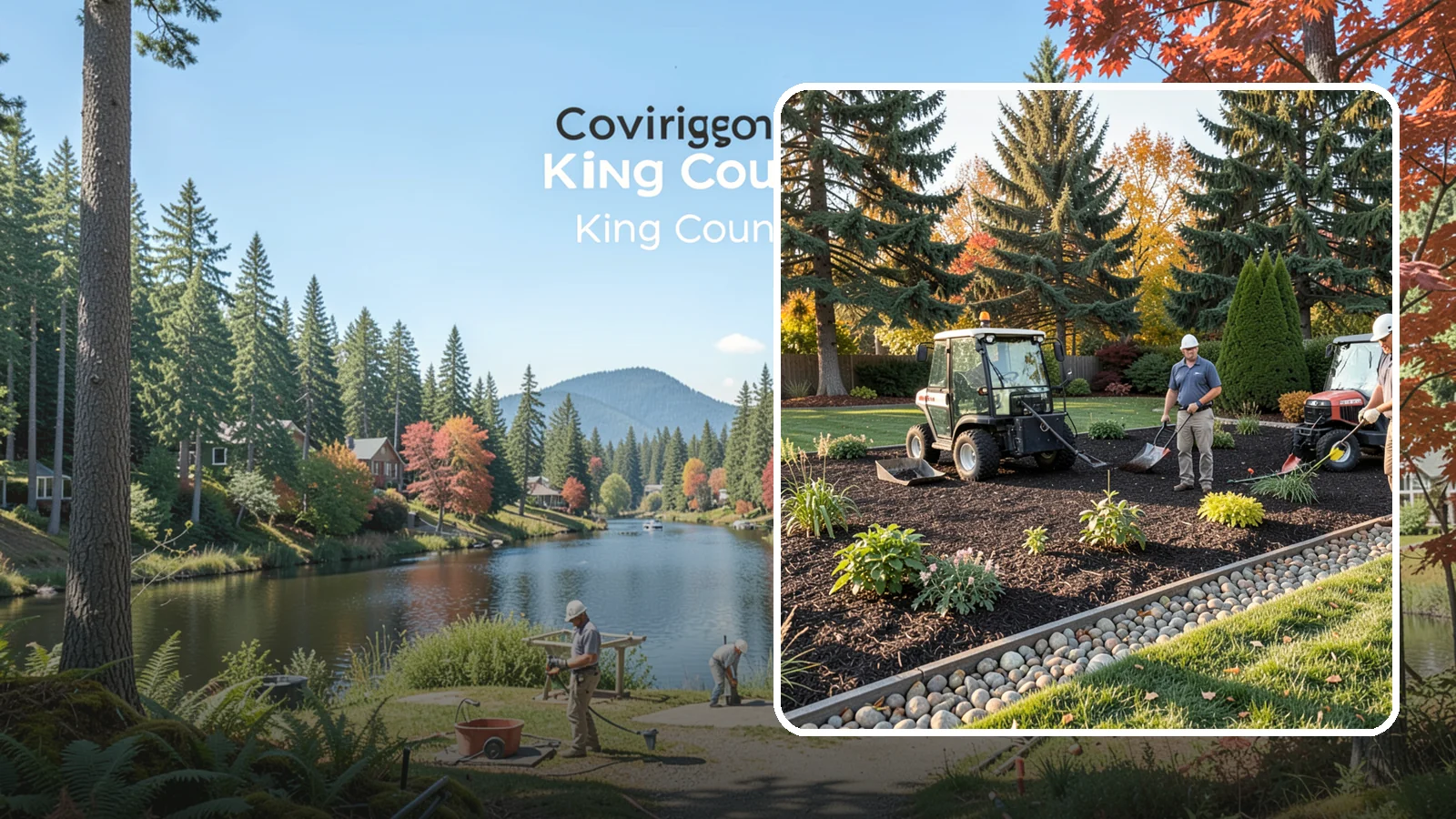 Bark Refresh in Covington, King County, WA - A top-up layer of fresh bark that revives faded beds without a full tear-out.