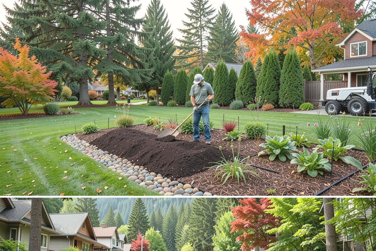 Bark Refresh in Darrington, Snohomish County, WA - Ideal in mid-spring once the wettest weeks pass, or a light fall refresh to carry beds cleanly through the rainy months.