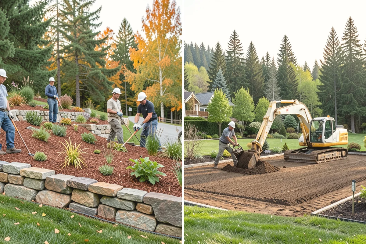 Bark Refresh in Duvall, King County, WA - Rake and redistribute the existing bark to fill thin spots