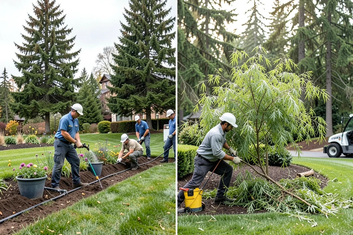 Bark Refresh in Everett, Snohomish County, WA - Rake and redistribute the existing bark to fill thin spots