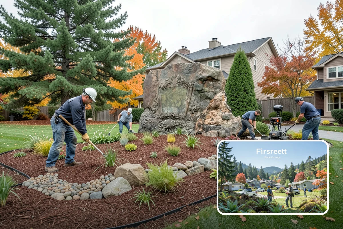 Bark Refresh in Fircrest, Pierce County, WA - Restores rich color to sun-faded and rain-greyed beds