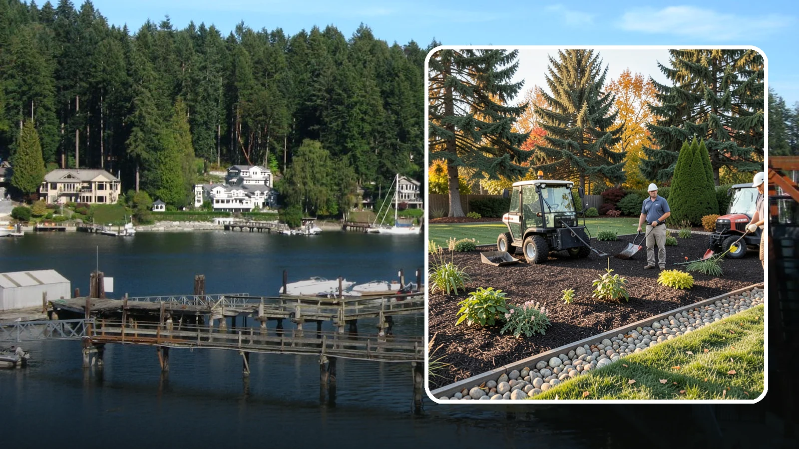 Bark Refresh in Gig Harbor, Pierce County, WA - A top-up layer of fresh bark that revives faded beds without a full tear-out.