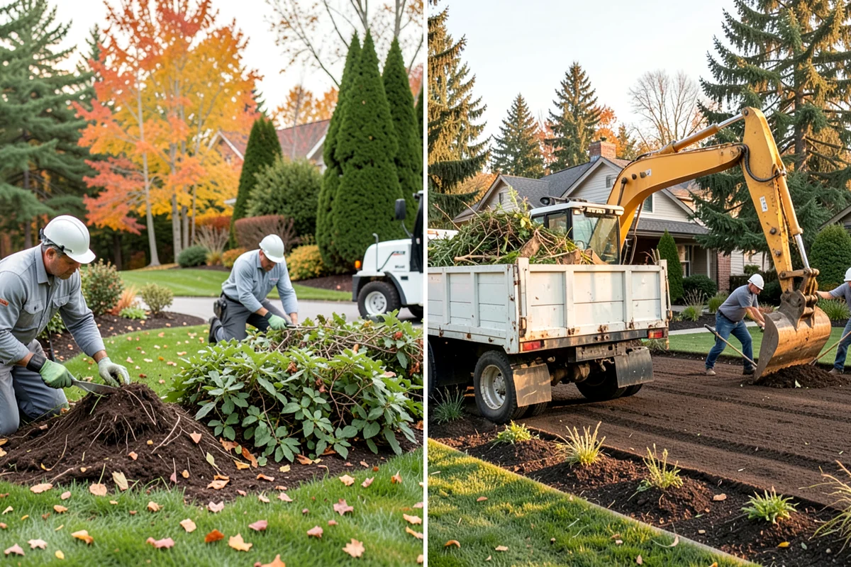Bark Refresh in Hunts Point, King County, WA - Rake and redistribute the existing bark to fill thin spots