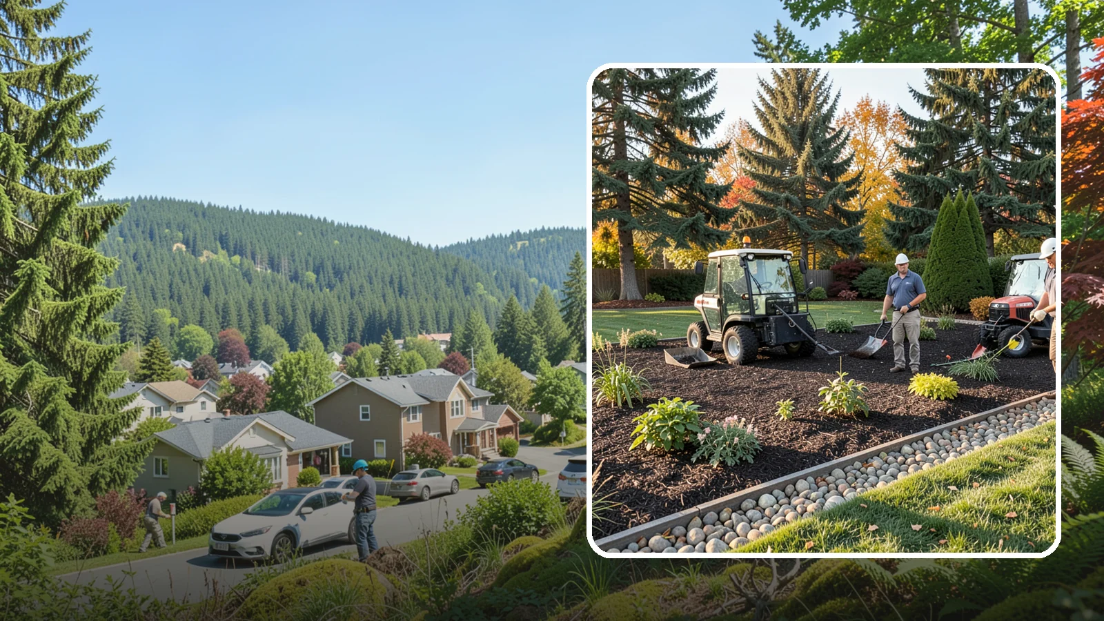 Bark Refresh in Index, Snohomish County, WA - A top-up layer of fresh bark that revives faded beds without a full tear-out.