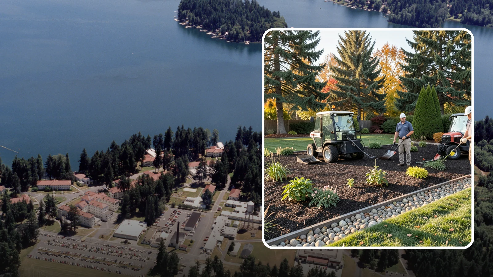 Bark Refresh in Lakewood, Pierce County, WA - A top-up layer of fresh bark that revives faded beds without a full tear-out.