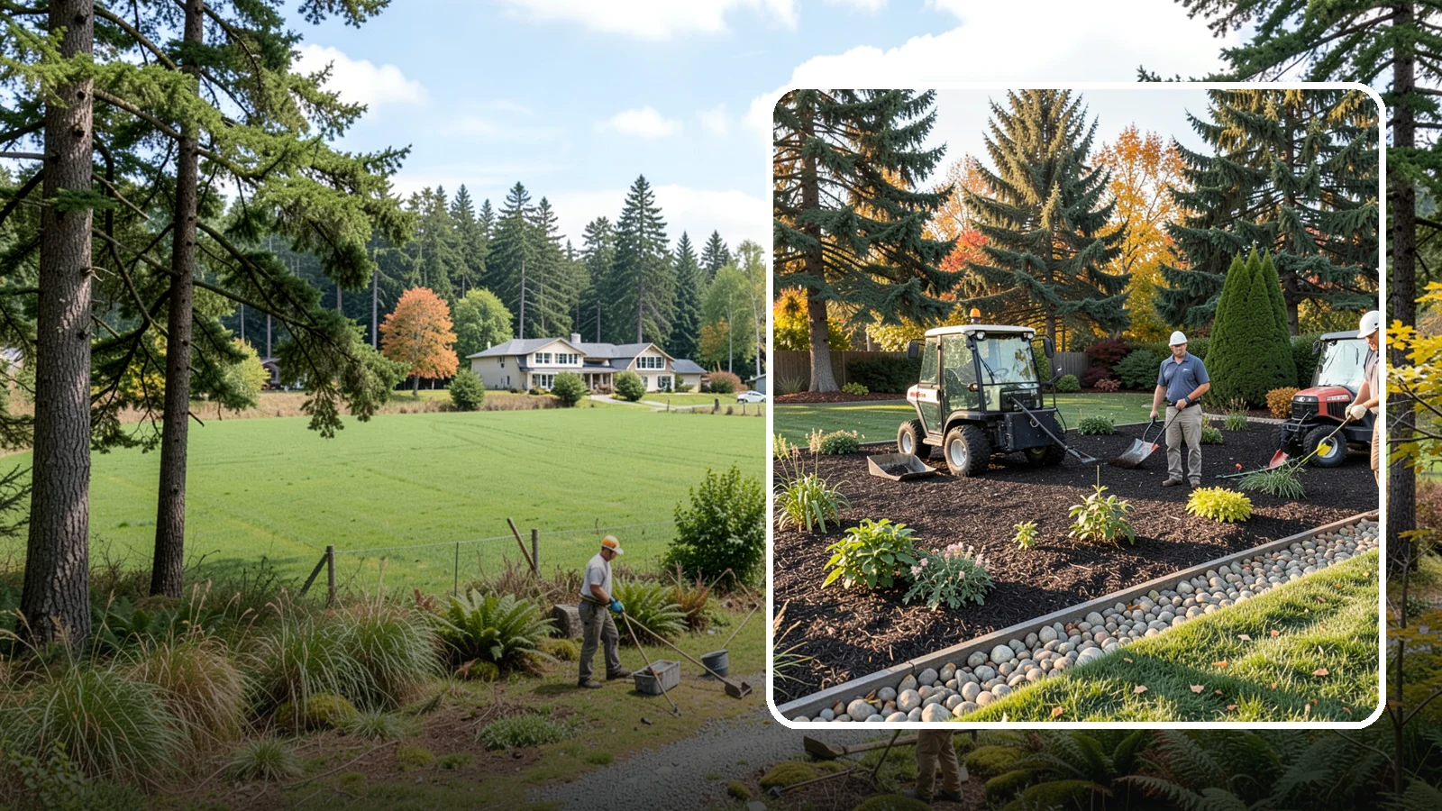Bark Refresh in Lyman, Skagit County, WA - A top-up layer of fresh bark that revives faded beds without a full tear-out.