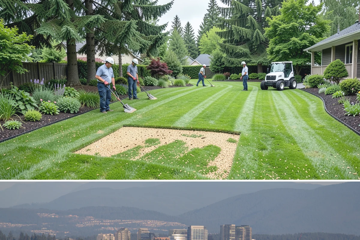 Bark Refresh in Medina, King County, WA - Ideal in mid-spring once the wettest weeks pass, or a light fall refresh to carry beds cleanly through the rainy months.