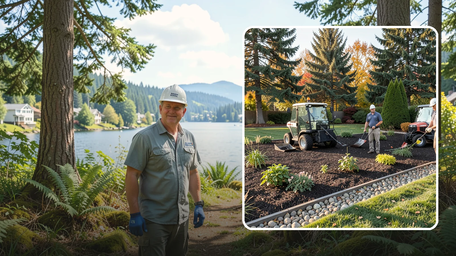 Bark Refresh in Milton, King County, WA - A top-up layer of fresh bark that revives faded beds without a full tear-out.