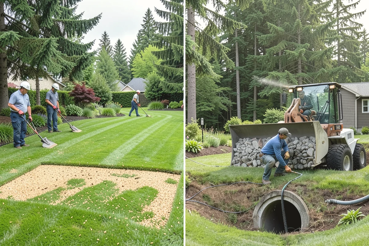 Bark Refresh in Monroe, Snohomish County, WA - Rake and redistribute the existing bark to fill thin spots