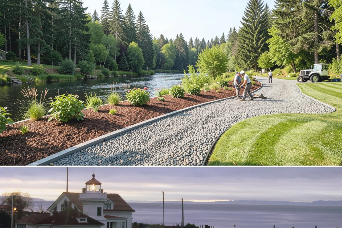 Bark Refresh in Mukilteo, Snohomish County, WA - Ideal in mid-spring once the wettest weeks pass, or a light fall refresh to carry beds cleanly through the rainy months.