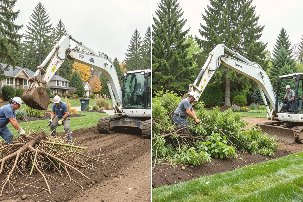 Bark Refresh in Orting, Pierce County, WA - Rake and redistribute the existing bark to fill thin spots