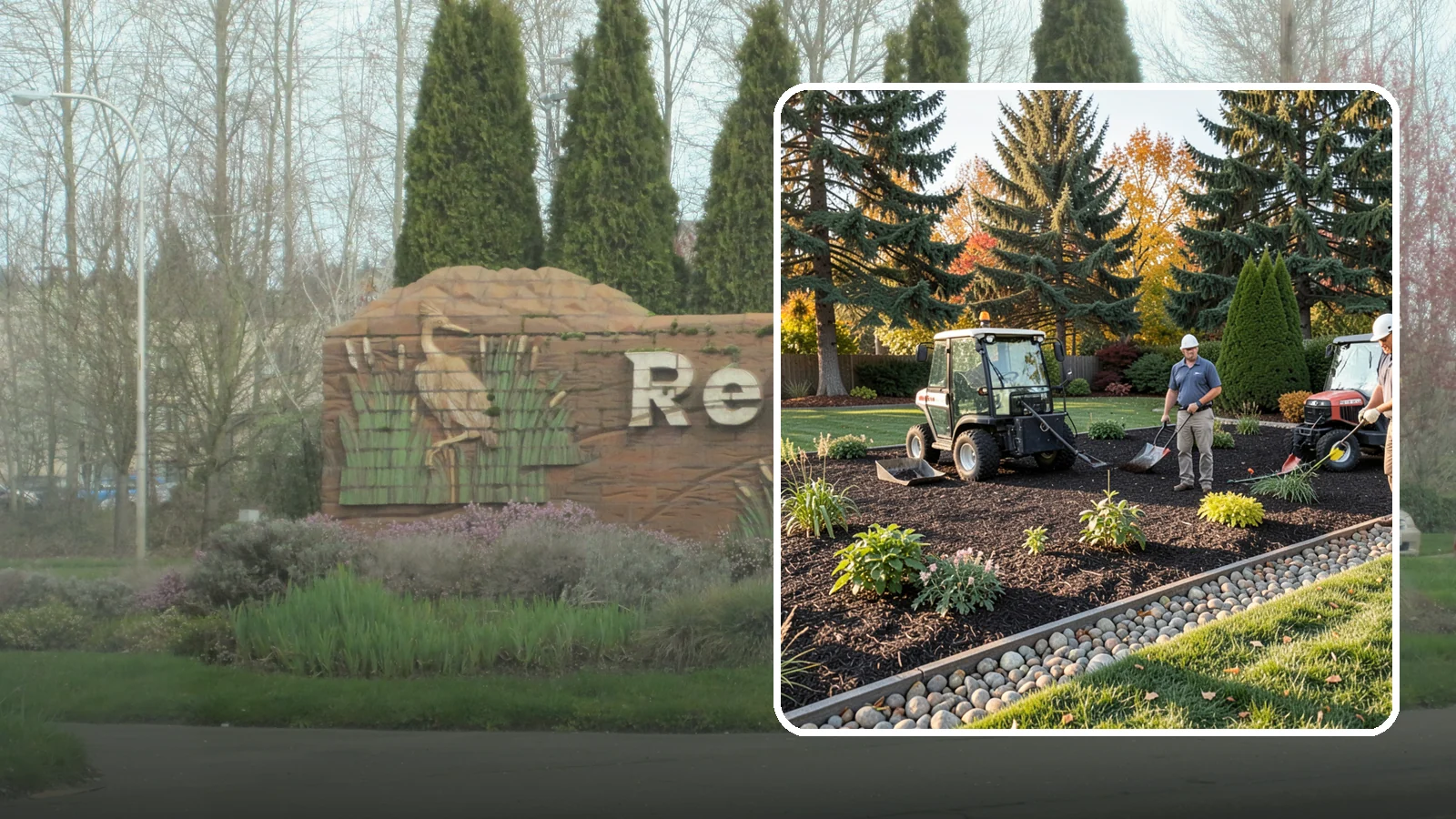 Bark Refresh in Renton, King County, WA - A top-up layer of fresh bark that revives faded beds without a full tear-out.