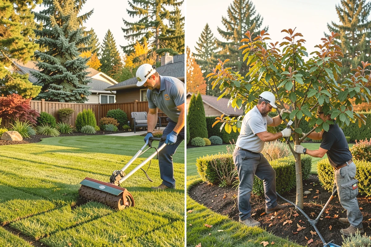 Bark Refresh in Stanwood, Snohomish County, WA - Rake and redistribute the existing bark to fill thin spots
