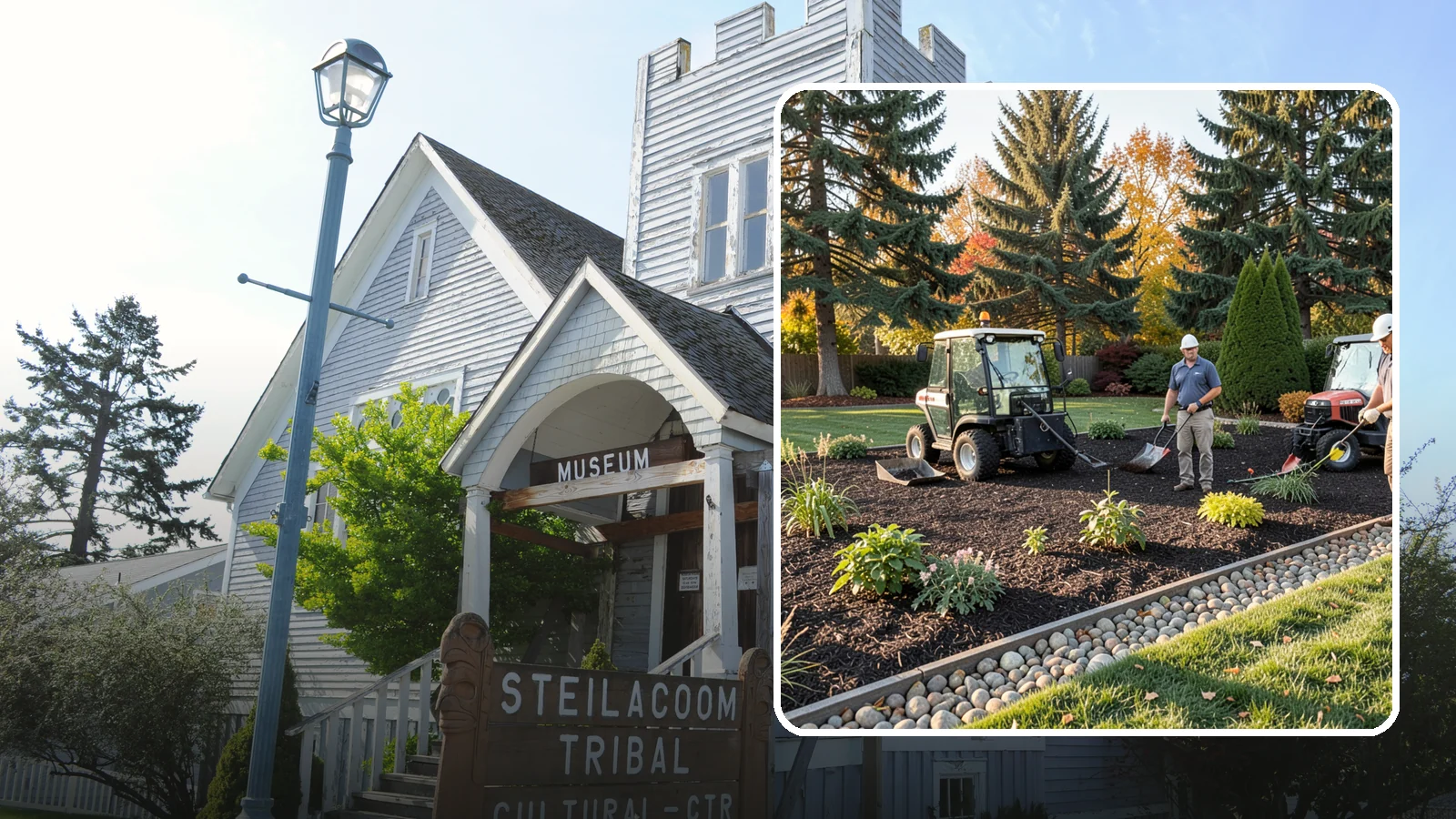 Bark Refresh in Steilacoom, Pierce County, WA - A top-up layer of fresh bark that revives faded beds without a full tear-out.