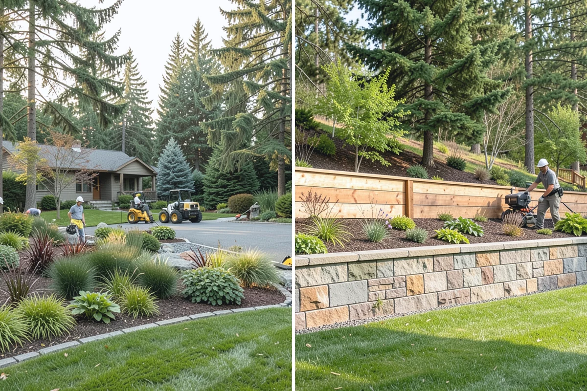 Bark Refresh in Wilkeson, Pierce County, WA - Rake and redistribute the existing bark to fill thin spots