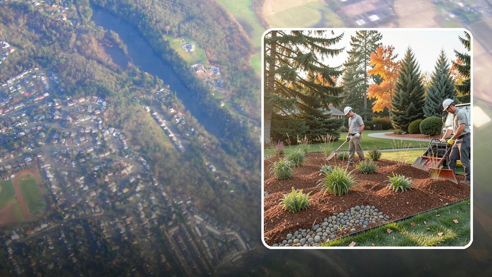 Bark Replacement in Algona, King County, WA - We strip out spent, matted bark and lay down fresh Douglas fir or hemlock bark that stands up to Puget Sound rain.