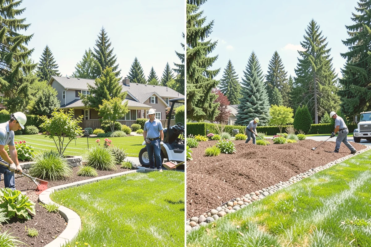 Bark Replacement in Bellevue, King County, WA - Remove and haul away the old, broken-down bark layer